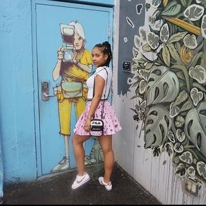 FILA X Fleamadonna Exclusive Pleated Mini Skirt